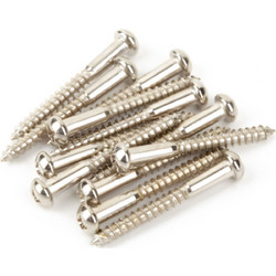 FENDER Vintage-Style Stratocaster Bridge Mounting Screws Nickel (12τμχ)