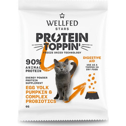 Wellfed Protein Toppin' Digestive Aid Συμπλήρωμα Διατροφής Γάτας για Γαστρεντερικές Διαταραχές σε Σκόνη 6gr