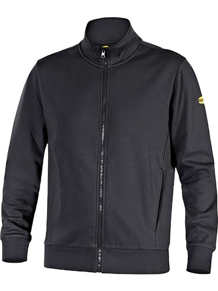 Unisex Ζακέτα Εργασίας Μαύρη - Diadora FZ Smart 2.0 Sweatshirt Black
