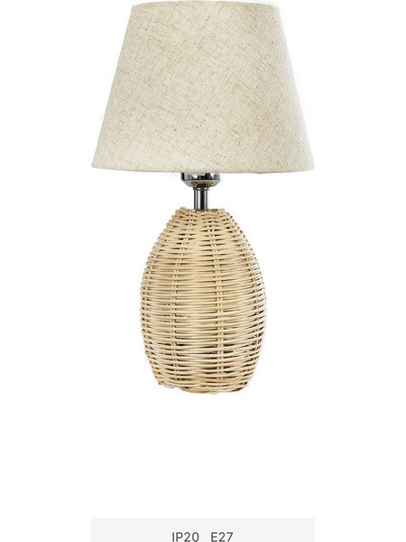 Globostar Hasumi 01956 Πορτατίφ Ε27 Μπεζ Φ23xΥ40cm