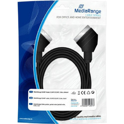 Καλώδιο MediaRange SCART σε SCART 3.0M Black (MRCS107)