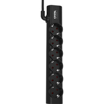 CRYSTAL AUDIO Elegance PSEL6S Μαύρο Πολύπριζο Schuko 6 Θέσεων