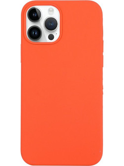 Forcell iPhone 14 Pro Max Soft Touch Θήκη Σιλικόνης - Orange