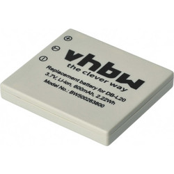 DB-L20 VHBW (Compatible) Battery for Sanyo Xacti DMX VPC Series 550mAh DB-L20