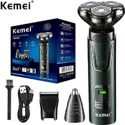 Kemei KM-2808 Ξυριστική Μηχανή Προσώπου Επαναφορτιζόμενη Αδιάβροχη