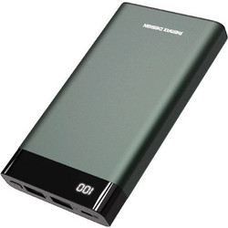 Remax Renor Rpp-120 Power Bank 10000mAh με 2 Θύρες USB-A & Θύρα USB-C Green