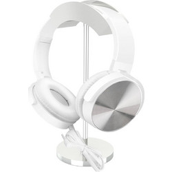 Leewello EJ-026 Ενσύρματα Ακουστικά Over Ear Λευκά