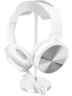 Leewello EJ-026 Ενσύρματα Ακουστικά Over Ear Λευκά