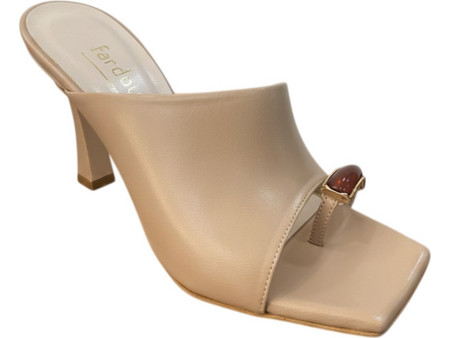 Fardoulis shoes Γυναικεία Παπούτσια Πέδιλα 840-02 Μπισκοτί Δέρμα