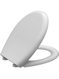 Stewe Home Καπάκι Λεκάνης Οβάλ Πλαστικό Soft Close Λευκό STE-015218-P15218