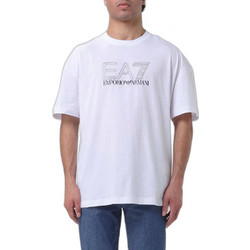 EA7 LOGO SERIES COTTON T-SHIRT ΜΠΛΟΥΖΑ 7M0013-10375-U0002-WHITE
