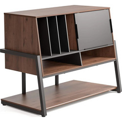 FITUEYES Eiffel RS10 Pro Walnut Retro Βάση Πικάπ & Αποθήκευσης Δίσκων Βινυλίου