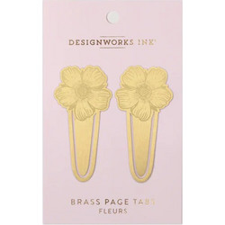 Σελιδοδείκτης μεταλλικός 2 τεμ Designworks ink Λουλούδι DPT-1012EU