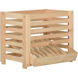 vidaXL Κουτί Αποθήκευσης Λαχανικών 60x40x50 εκ. από Μασίφ Ξύλο Πεύκου