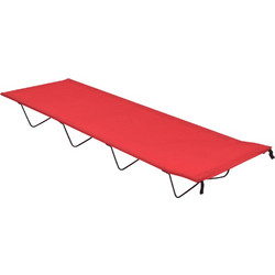 vidaXL Κρεβάτι Κάμπινγκ Κόκκινο 180 x 60 x 19 εκ. Ύφασ. Oxford/Ατσάλι