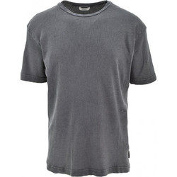 t-shirt stone washed rib CROSSLEY Κάμελ