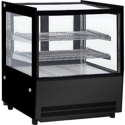 DYNAMIC GN-660RT Black Ψυχόμενη Επιτραπέζια Βιτρίνα 0,25kW με 2 Συρόμενες Πόρτες και 2 Ρυθμιζόμενα Ράφια, 102lt (Dynamic) (GN-660RT)