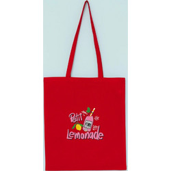 Red Tote Bag Petit Lemonade Οικολογική Τσάντα Petit Boutik