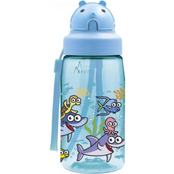 Laken Tritan Sea Friends Παιδικό Μπουκάλι Πλαστικό BPA Free Μπλε 450ml