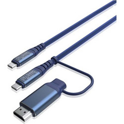 Logik 2 σε 1 USB-C σε USB-C USB4 Gen2 με HDMI Αντάπτορα 2m Καλώδιο Φόρτισης