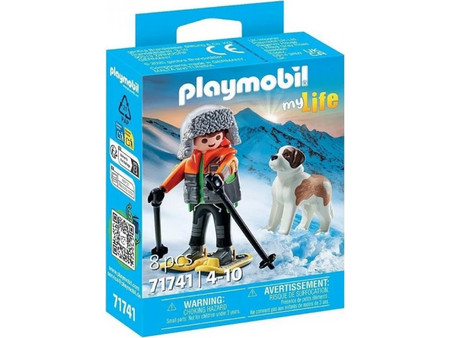 Playmobil My Life Ορειβάτης με Σκύλο του Αγίου Βερνάρδου για 4-10 Ετών 71741