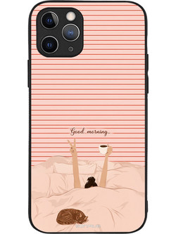 Sonique Stripe Stories Series Θήκη με Σχέδιο «Καλημέρα» (iPhone 11 Pro)