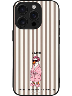Sonique Stripe Stories Series Θήκη με Σχέδιο «I Lied» (iPhone 16 Pro)