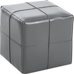 ENZO GREY PU ΣΚΑΜΠΟ 31X31X31εκ