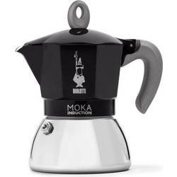 Bialetti Moka Induction Pot Μπρίκι Espresso 4Cups Μαύρο