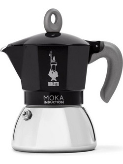 Bialetti Moka Induction Pot Μπρίκι Espresso 4Cups Μαύρο