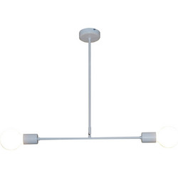 Home Lighting Rodney Κρεμαστό Φωτιστικό Οροφής Δίφωτο G9 Μαύρο 77-3808