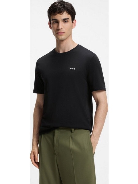 HUGO T-SHIRT ΜΠΛΟΥΖΑ ΑΝΔΡΙΚΗ DERO222 - ΜΑΥΡΟ - 50466158