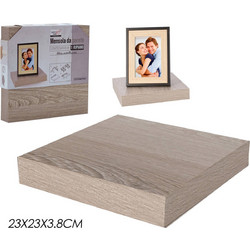 Ράφι Μελαμίνης Δρυς 23,5x23,5x3,8cm Γκρι