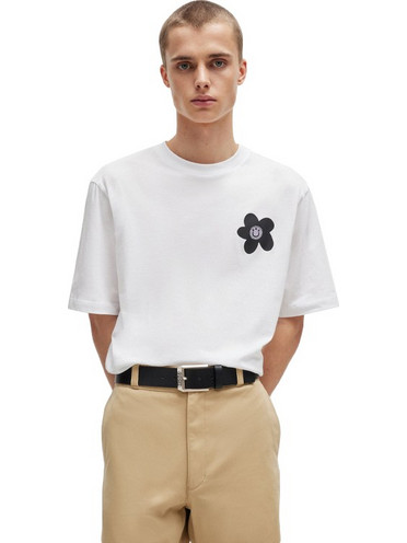 Hugo Noretto T-Shirt Ανδρικό (50513214 100) Λευκό