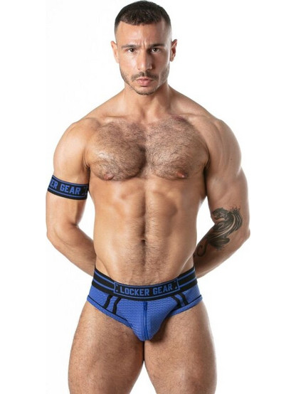 LOCKER GEAR - SPORT MESH JOCK BRIEF BLUE