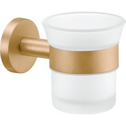 Επιτοίχια Ποτηροθήκη Μπάνιου Sanco Ergon 25901-PVD-01BR Warm Bronze Brushed (Και Σε 7 Αποχρώσεις)