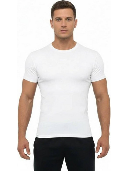 T-SHIRT SIMPLE Λευκό 21030 (H&S)