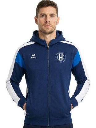 ERIMA IRAKLIS FC CELEBRATE TRAINING JACKET WITH HOOD 1032535-NEW NAVY/WHITE Μπλε