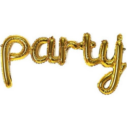 PARTY COLLECTION ΜΠΑΛΟΝΙ FOIL ΓΡΑΜΜΑΤΑ PARTY 113x48cm ΧΡΥΣΟ
