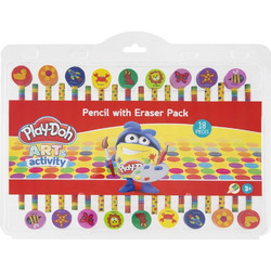 Play-Doh 18 Μολύβια με Γόμες