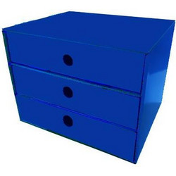 Νext συρταριέρα 3συρτ.Μπλε Α5 Υ17x20x25εκ