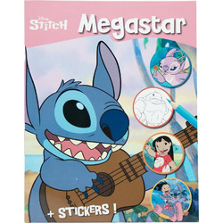 Βιβλίο Ζωγραφικής Disney MegaColor Α4 με 128 Σελίδες Χρωματισμού-Αυτοκόλλητα σε 2 Σχέδια