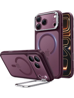 ESR Classic Hybrid Kickstand MagSafe Θήκη iPhone 18 Pro / 17 Pro Frosted Deep Burgundy