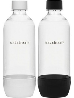 Σετ Μπουκάλια Πλαστικά SODASTREAM SS-B-2G 2τμχ 1 L Γκρι/Μαύρο