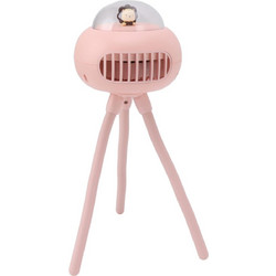 Φορητός Ανεμιστήρας Μπαταρίας Remax UFO USB Pink