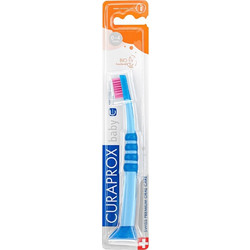 Curaprox Baby Οδοντόβουρτσα 0-24m Μπλε Φούξια