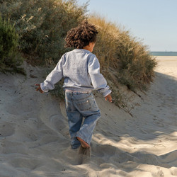 LITTLE DUTCH. Μπλουζάκι μακρυμάνικο Denim Blue stripe LD-CL260215-0