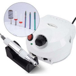 DM-202 Τροχός Νυχιών Ρεύματος 35000rpm 65W με Πεντάλ Λευκός