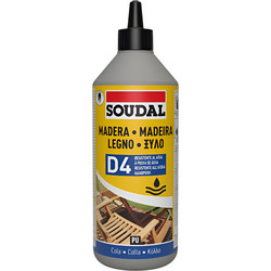 Αδιάβροχη Ξυλόκολλα Πολυουρεθάνης 750gr D4 Soudal