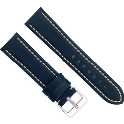 Wishbox λουράκι Leather για Ticwatch S2 - Navy μπλε